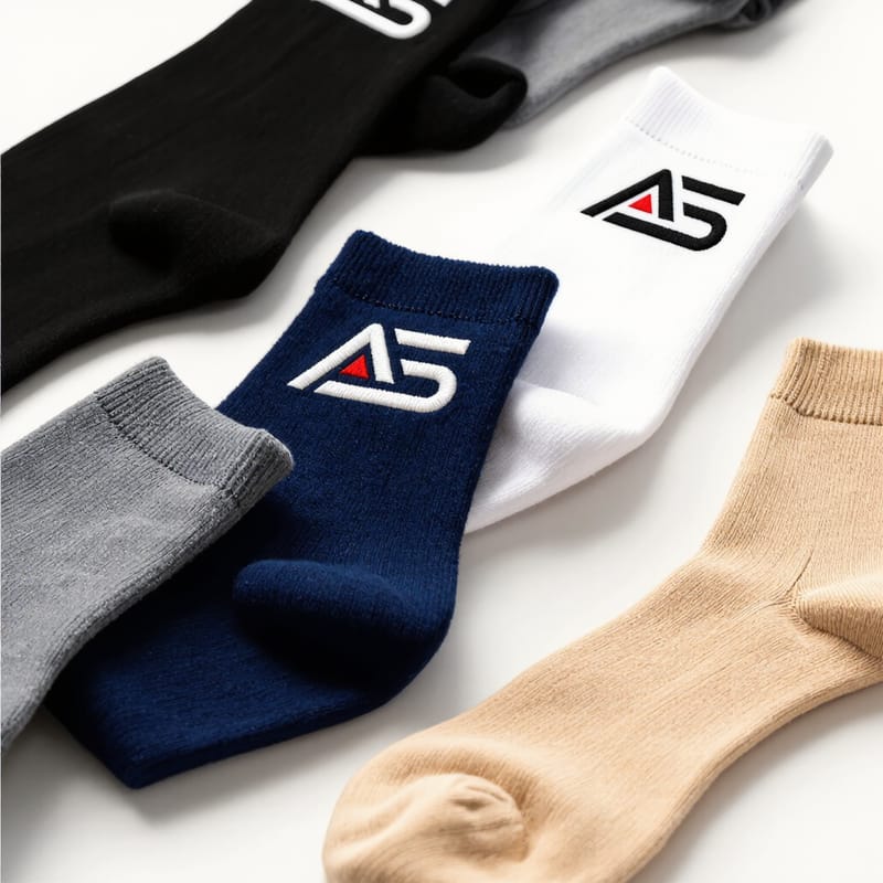 Custom socks manufactured with private label branding